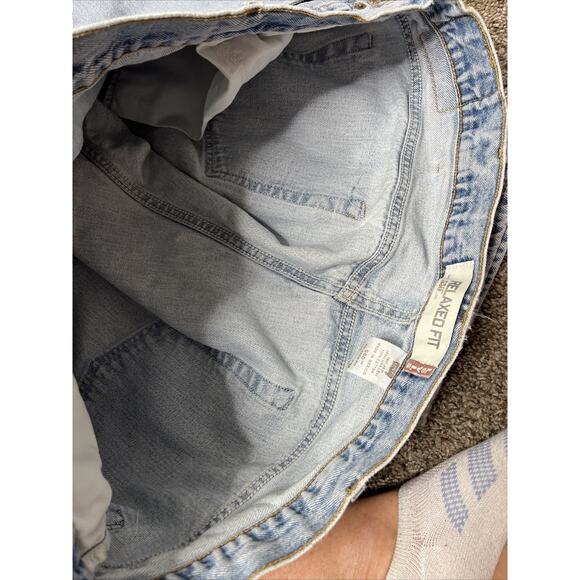 Levis 550 Jeans Mens 46x32 Blue Relaxed Fit Big & Tall Denim Pants Zipper Fly - Picture 8 of 10